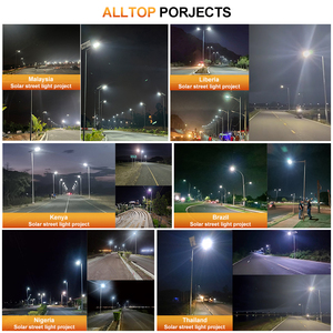 Alltop ไฟถนนที่จอดรถบนถนนพลังงานแสงอาทิตย์200W 300W 400W อลูมิเนียม IP65กันน้ำ All In <span class=keywords><strong>One</strong></span> LED SMD ไฟถนนพลังงานแสงอาทิตย์ - Product Image 4