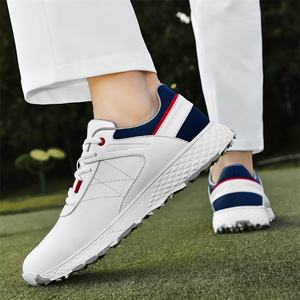 Zapatos de Golf Profesionales Modernos para Hombre, Cómodos, Impermeables, para Deportes al Aire Libre, con Suelas Resistentes al Desgaste, Personaliza tu Marca y Talla - Product Image 1