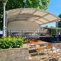 8x6M ARC Roof Truss Display Systems Marco de soporte de suelo de aluminio para eventos Conciertos Luces Muestra Diseño de escenario