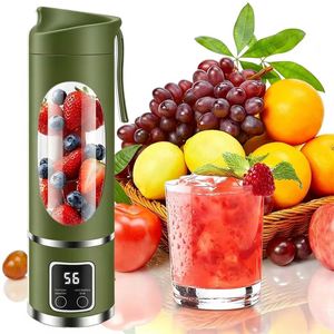 เครื่องปั่นน้ำผลไม้พกพาไฟฟ้าแบบพกพา ชาร์จผ่าน USB ขนาดเล็ก 450 มล. - Product Image 1
