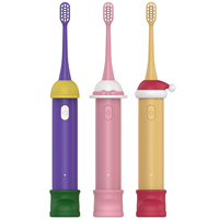 Brosse à dents électrique sonique CE ROHS OEM/ODM IPX7 pour enfants, 3 modes, recharge USB, blanchiment des dents, longue durée de vie de la batterie