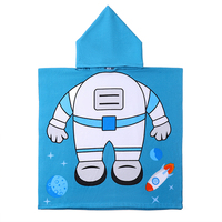 Fourniture directe New Explosion Active Kids Serviette de bain Peignoir à capuche imprimé dessin animé Produit transfrontalier à séchage rapide pour enfants