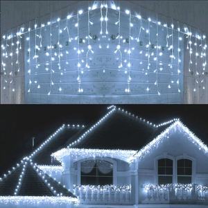 Guirlande Lumineuse Extérieure 10M 120 LED Effet Glaçons pour Décoration Maison, Fêtes, Noël et Éclairage de Vacances - Product Image 3