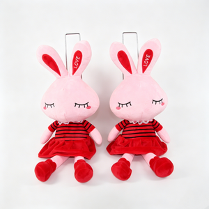 Peluche de conejo personalizado para la hora de dormir, regalo de conejo para el Día de San Valentín, peluche de conejo para niñas, peluche de conejo para decoración de cuarto infantil - Product Image 2