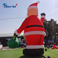 Grande figurine gonflable de Père Noël en PVC, modèle gonflable pour la décoration d'événements de Noël