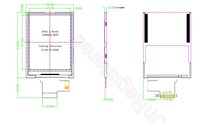 Modul Display LCD antarmuka TFT IPS 2.8 inci produk baru dengan modul layar lampu latar LED