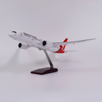 Cadeau d'affaires personnalisable décoration avion modèle Boeing 787-8 Qantas Airlines échelle 1/130 taille 43cm