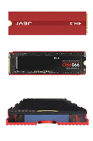 Jeyfactory M.2 2280 NVMe SSD Heatsink aluminium pendingin dua sisi dengan bantalan silikon termal untuk stok PS5/PC tersedia