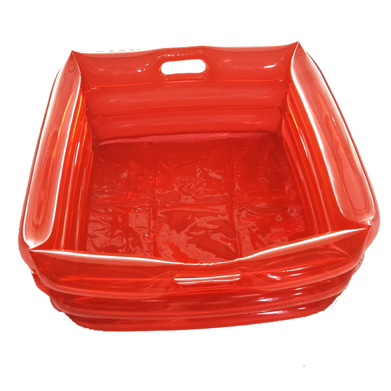 Портативный складной надувной бассейн для мытья ног