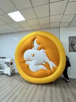 Ballon gonflable LED Mascotte Requin Cartoon de haute qualité, en Oxford/PVC, avec logo personnalisé, étanche, fourni directement par l'usine