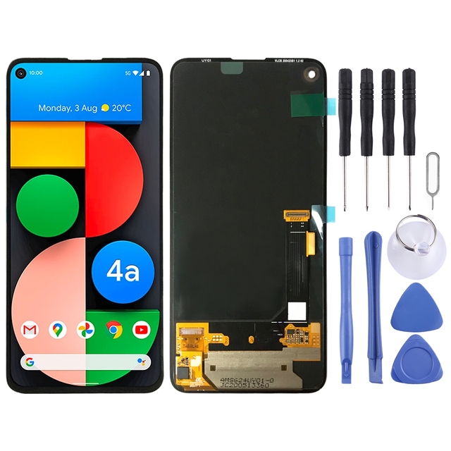 Original OLED LCD Screen with Digitizer Full Assembly for Google Pixel 4a 5G GD1YQ G025I Phone Repair Parts