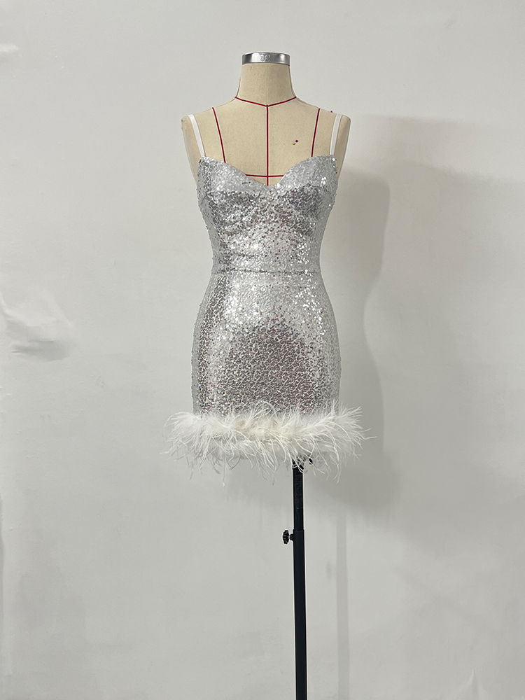 Elegant Sexy Short Dinner Gown - Perfect for Christmas Party