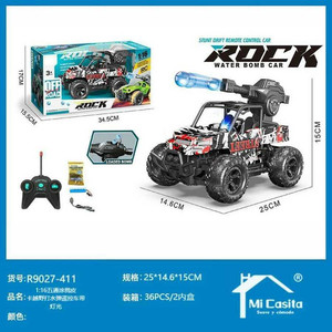 Scatola all'ingrosso di 36 116 scala RC auto da corsa Graffiti stile pick-up Off-Road bomba auto con luci telecomando - Product Image 1