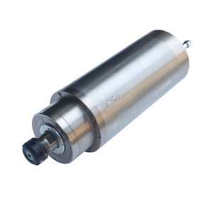 Moteur de broche refroidi par eau ER25 125 mm 4,5 kW 220 V/380 V + variateur de fréquence 5,5 kW + pince de serrage 125 mm + 13 pinces ER25 + pompe à eau 100 W - Product Image 1