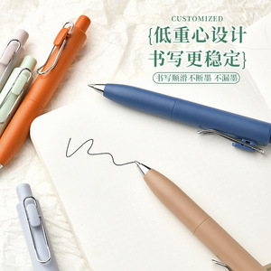 Morandi Portable Pocket Pen Ballpoint <b>Plastic</b> Push Button For Business Promotion - Product Image 4