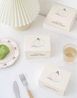 Boîte à pâtisserie blanche en papier pour cupcakes, tartes, beignets, muffins, emballage personnalisé pour boîtes à biscuits avec fenêtre