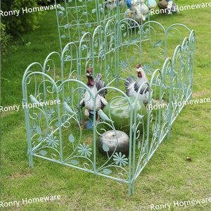 Clôture de jardin <span class=keywords><strong>et</strong></span> panneau mural modernes en fer, décoration extérieure pour plantes avec finition thermolaquée - Product Image 4
