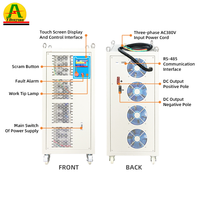 Alimentation CC programmable 60KW réglable, double mode CV CC, 16V 20V 25V 2400A, redresseur industriel pour électrolyse