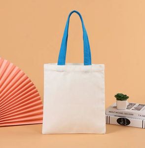 Sacs fourre-tout promotionnels en toile personnalisables avec logo imprimé par sublimation pour le shopping - Product Image 5