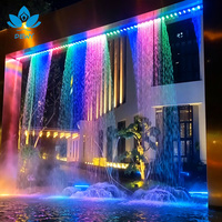 Cortina de Agua Digital Programable, Fuente de Agua con Gráficos, Cortina de Gotas de Agua para Decoración de Paisajes de Plazas Comerciales