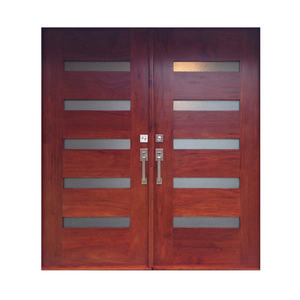 <span class=keywords><strong>Porte</strong></span> <span class=keywords><strong>d</strong></span>'<span class=keywords><strong>entrée</strong></span> double à battants en bois massif moderne, étanche, pour hôtel et usage commercial, à faible coût - Product Image 5