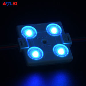 DC12V SMD5050 ไฟสีเต็มรูปแบบ 4 ชิป ไฟแบ็คไลท์ RGB สำหรับภายนอกอาคาร กันน้ำ 1.44W โมดูล LED ป้ายโฆษณาแบบฉีดพลาสติกทรงสี่เหลี่ยม IP67 - Product Image 6