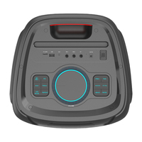 Cinéma à domicile, lecteur audio portable, téléphone portable, lecteur de karaoké, ordinateur, scène, extérieur, haut-parleur de fête avec microphones