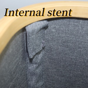 Bathroom laundry <b>basket</b>, <b>foldable</b> bamboo and Oxford cloth storage <b>basket</b> for household use, custom-made for export. - Product Image 3