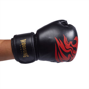 Woosung-guantes de boxeo de Pu para niños, protectores de manos de alta calidad, con logo personalizado, mma - Product Image 2