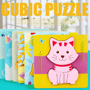 Juego de Rompecabezas <span class=keywords><strong>3D</strong></span> de Madera para Niños, Bloques de Construcción Educativos con Temática de <span class=keywords><strong>Animales</strong></span> y Transportes, y Tableros de Escenas - Product Image 2