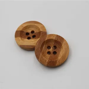 hot sale 4-Holes natural wooden button for clothes