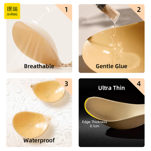 Novedad en sujetadores de algodón sexis finos <span class=keywords><strong>sin</strong></span> costuras transpirables <span class=keywords><strong>sin</strong></span> tirantes <span class=keywords><strong>sujetador</strong></span> adhesivo reutilizable para mujeres de boda - Product Image 2