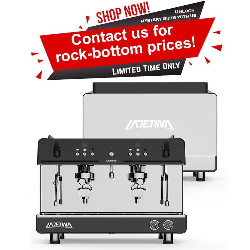 Double head semi-automatic coffee machine