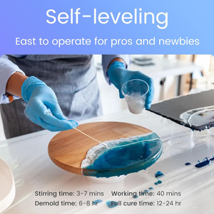 <span class=keywords><strong>Résine</strong></span> Époxy Transparente à Faible Viscosité 2:1 pour Tables Rivière, Durcisseur Clair pour Coulée Profonde, <span class=keywords><strong>Prix</strong></span> au Kg - Product Image 1