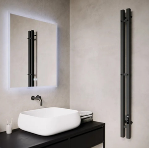 <span class=keywords><strong>Scaldasalviette</strong></span> Elettrico con Striscia Riscaldante in Fibra di Carbonio e Ganci, Portasciugamani e Stendibiancheria da Bagno - Product Image 2