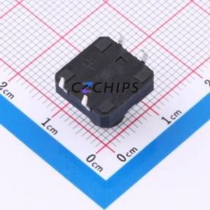 TS1210CJ 250gf 009 Tactile Switch Through hole Component (THT)-4P,12x12mm Switch Single Pole Single Throw 2.5N Through Hole 12mm - Product Image 2