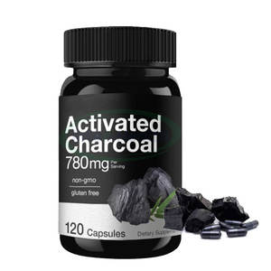 Ausreson OEM Geactiveerde Houtskool Detox Afvalcapsules Private Label Lever Darm Colon Reiniging Vegan Geactiveerde Houtskool Capsules - Product Image 1