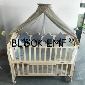 BLOCK EMF Anti-radiation transparency mesh fabric Baby bed mosquito net