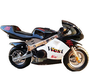 HAYA Super Mini Pocket Bike 49cc 2 temps Moteur refroidi par <span class=keywords><strong>air</strong></span> Vitesse maximale 40-60 km/h Capacité de carburant 2L - Product Image 5