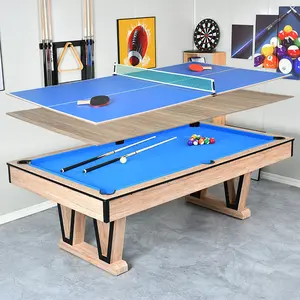 便宜的价格3合1多功能游戏功能7英尺8英尺中密度纤维板9球台桌台球桌