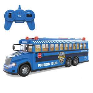Autobús de Transporte RC 2.4G al por Mayor, 4 Canales, Sonido de Simulación, Luces LED, Puertas Abribles, RC Bus RTR para Interiores y Exteriores, Regalo para Niños y Niñas - Product Image 4