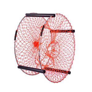 Pot de crabe de pêche filet fort piège de receveur de homard avec 4 côtés support de Tube noir outils pêche crabe Cages accessoires de pêche - Product Image 3