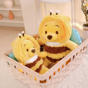 Manufacturer Cartoon Bee Shaped Bear Stuffed Animals Children Gifts Dolls Famous Popular Cartoon Bear Plush Toys