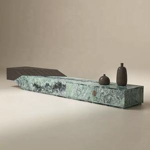 Новый дизайн, музыкальный студийный стол, Зеленый Мраморный деревянный шкаф для телевизора, мебель для гостиной - Product Image 1