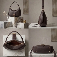 Sac hobo vintage personnalisé pour femme, en cuir PU souple, grande capacité, sac à main à bandoulière