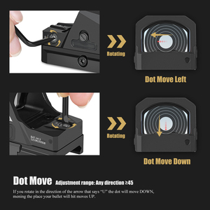 SPINA OPTICS 1800G IPX7 Microswitch Red Dot Phạm vi OEM Phạm vi ba chiều phản xạ chống sốc - Product Image 6