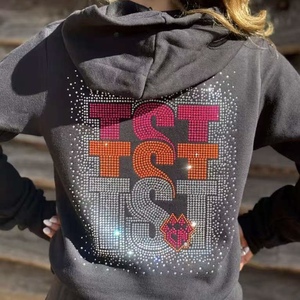 โลโก้แบรนด์ส่วนตัวแบบกำหนดเอง ลายปักคริสตัลติดเสื้อผ้าด้วยความร้อน - Product Image 5