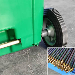 Poubelle à couvercle roulant ouvert en gros, 100-240L, écologique, avec roues et pédale - Product Image 3