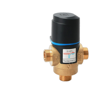 Vanne mélangeuse thermostatique en laiton directe d'usine pour <span class=keywords><strong>chauffe</strong></span>-<span class=keywords><strong>eau</strong></span> <span class=keywords><strong>électrique</strong></span>s solaires Vannes à tournant sphérique manuelles de contrôle de température OEM - Product Image 6