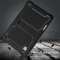 Étui de tablette robuste en silicone, résistant aux chocs, avec béquille, pour Samsung Tab S6 Lite S7 S8 S9 S10 FE S11 A7 A8 A9 A11 Plus